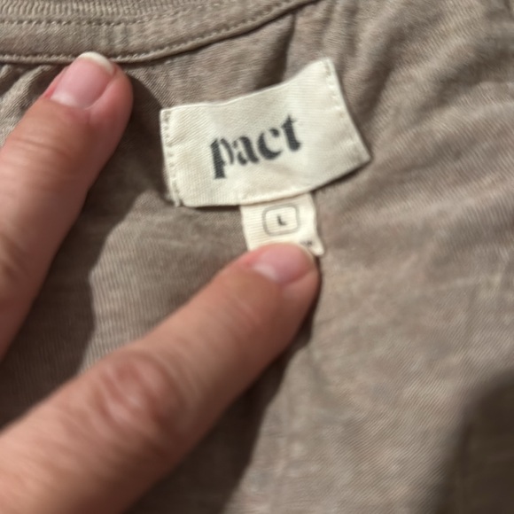 Pact Organic Cotton V Neck Long Sleeve Tee - Picture 5 of 9